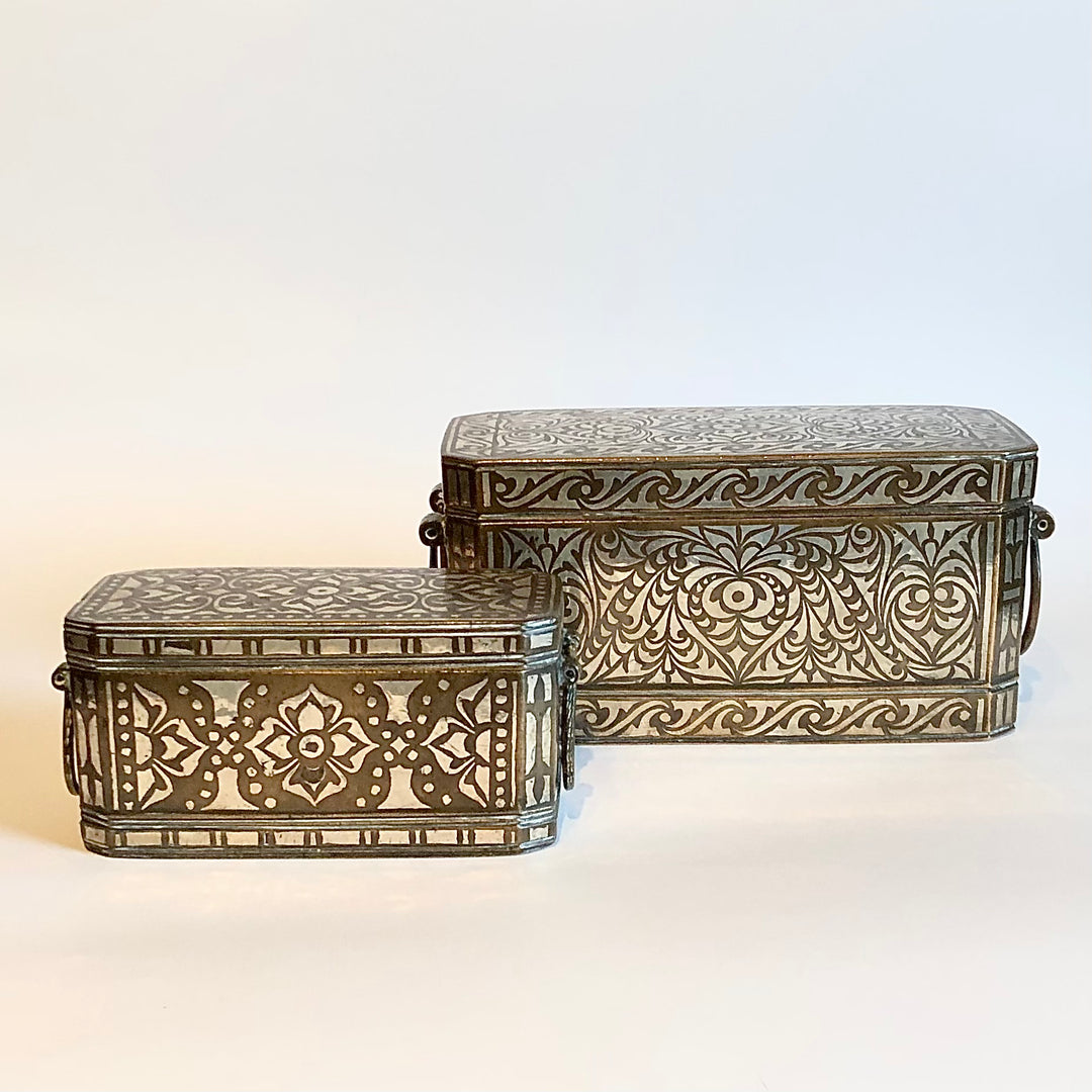 Two Mindanao betel and lime boxes