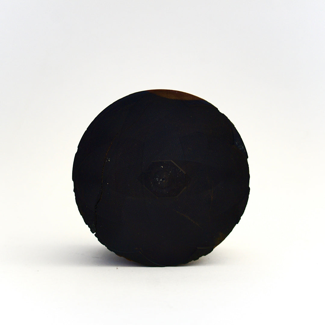 Ebony lathe turned circular Snuff Box.